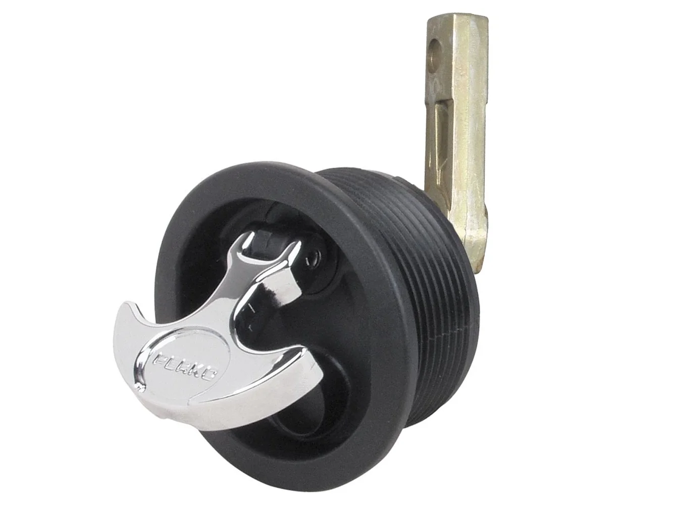 Perko Flush Mount Latch - Straight Cam Bar - 2.5" Hole - Black