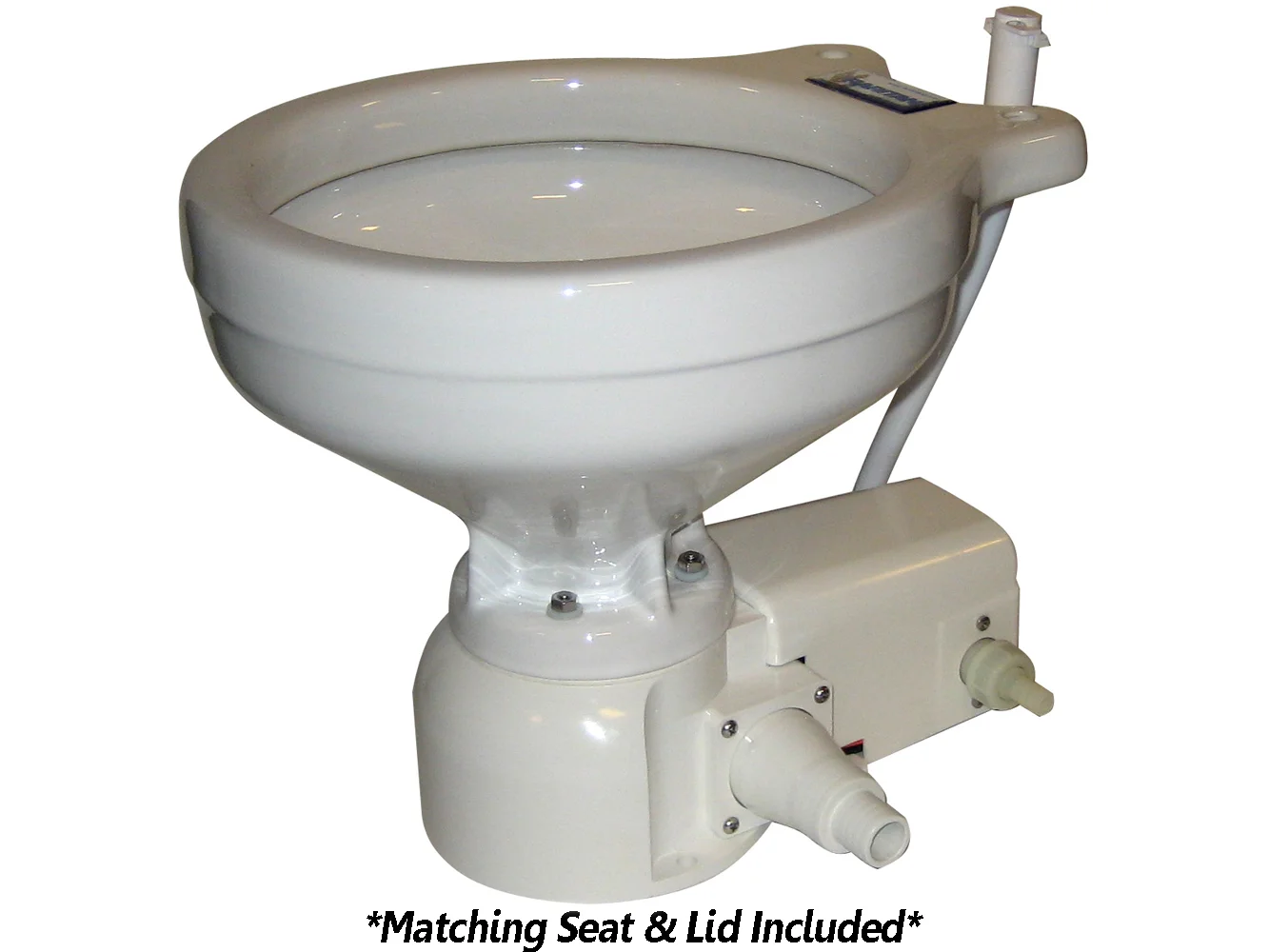 Raritan Sea Era QC Toilet - Marine Size - Freshwater Solenoid - Straight & 90° Discharge - Smart Toilet Control - 12v