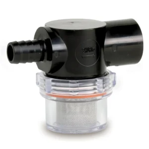 Shurflo by Pentair Twist-On Water Strainer - 1/2" Barb Inlet - Clear Bowl