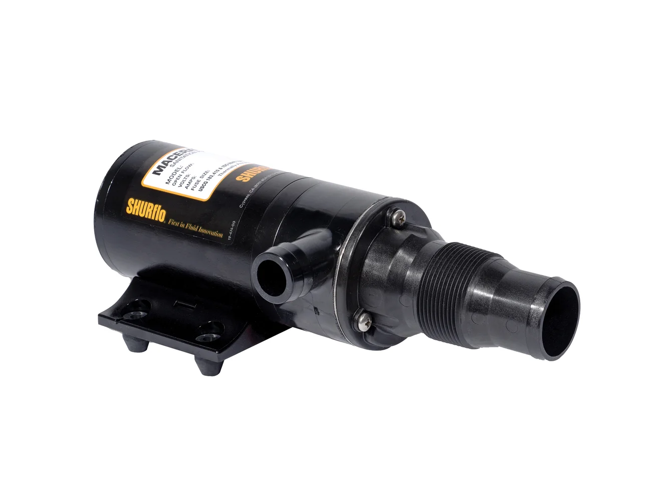 Shurflo by Pentair Self-Priming Dual Blade Macerator Pump - 24VDC, 13GPM