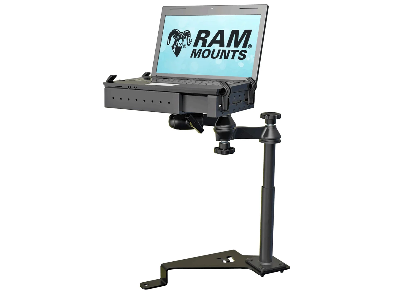 RAM Mount No-Drill™ Laptop Mount Vehicle System f/'17-20 Ford F-Series + More