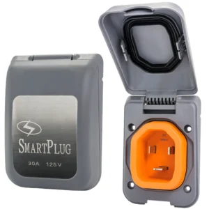 SmartPlug 30 AMP Male Non-Metallic Inlet Cover - Grey