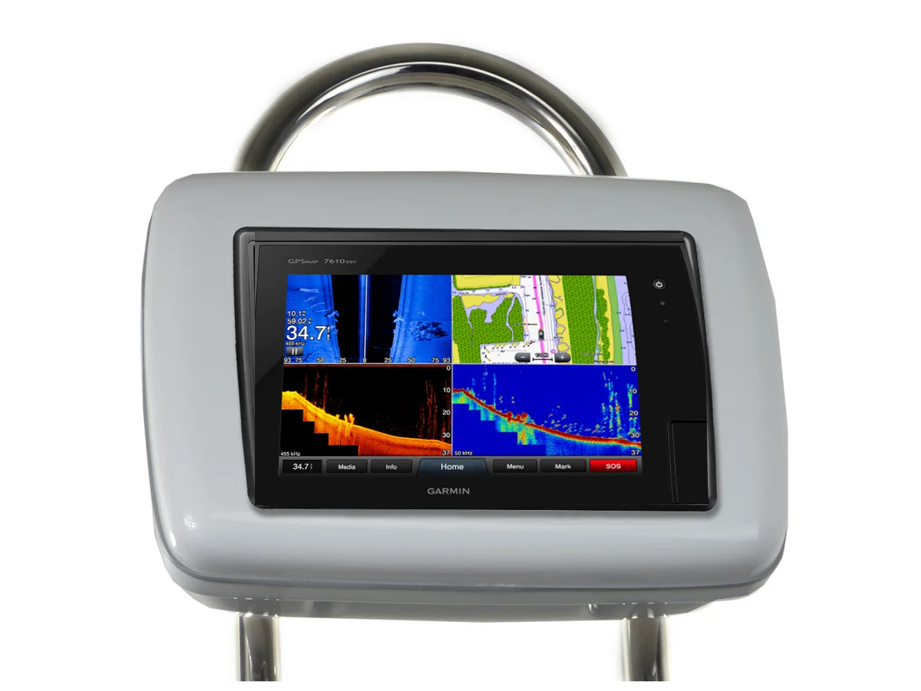 NavPod GP2200-12 SailPod Pre-Cut f/Garmin 7412 / 7412xsv / 7612 / 7612xsv f/12" Wide Guard
