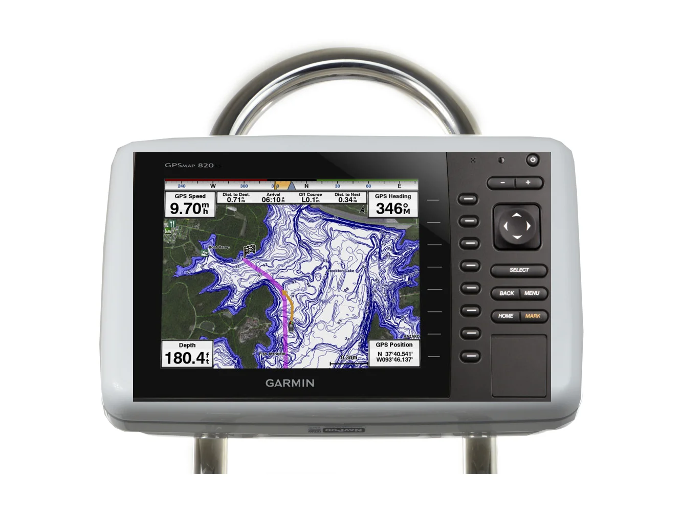 NavPod GP1800-12 SailPod Pre-Cut f/Garmin 820 / 820XS / 840 / 840XS