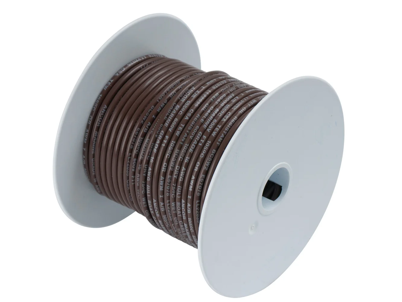 Ancor Brown 16 AWG Tinned Copper Wire - 100'