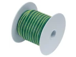 Ancor Green w/Yellow Stripe 10 AWG Tinned Copper Wire - 100'