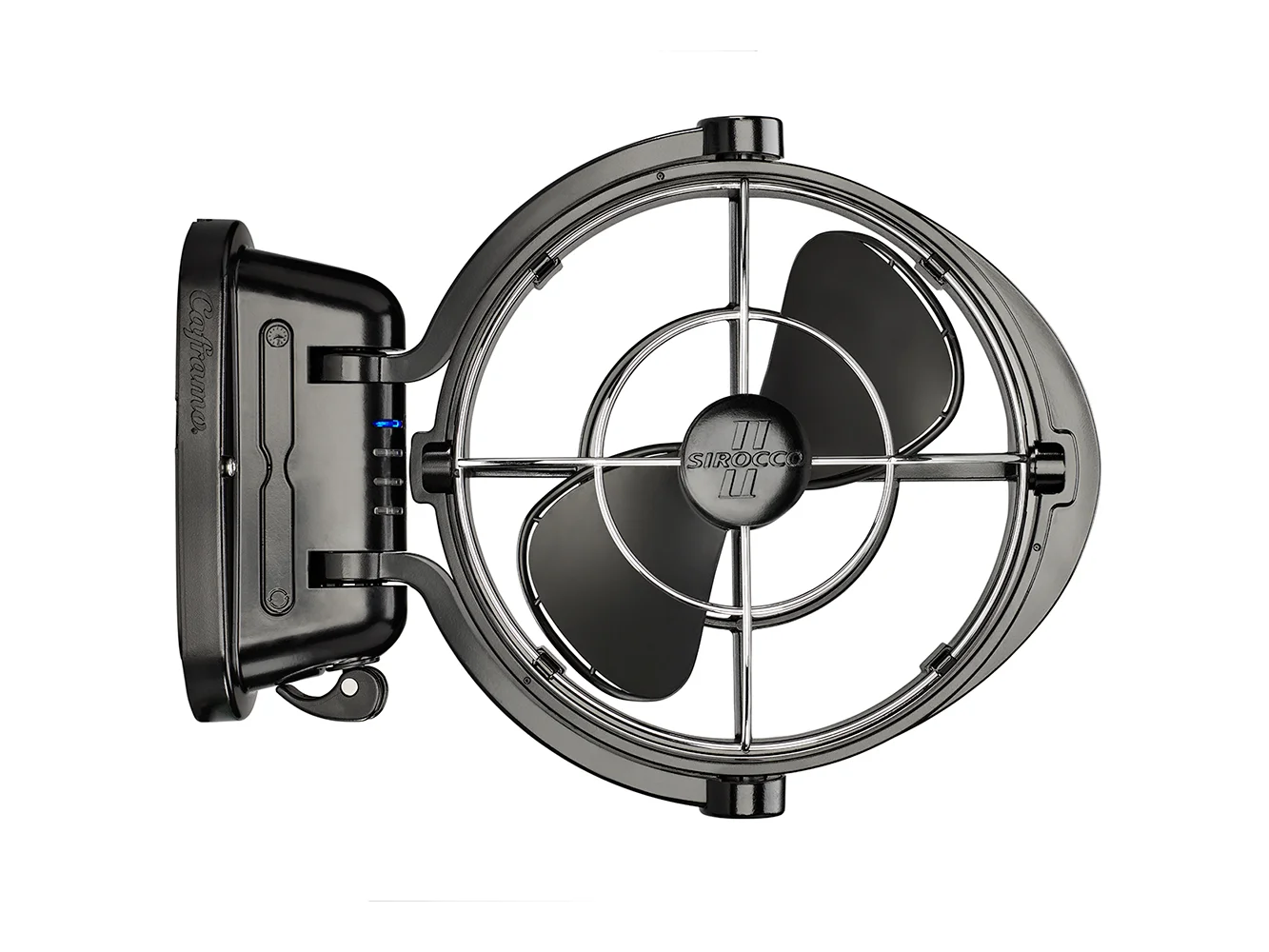 SEEKR by Caframo Sirocco II 3-Speed 7" Gimbal Fan - Black - 12-24V