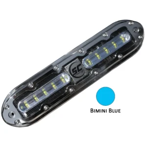SHADOW-CASTER SCM10 316 SS Housing Underwater Light - Bimini Blue w/ 20' Cable | SCM-10-BB-20