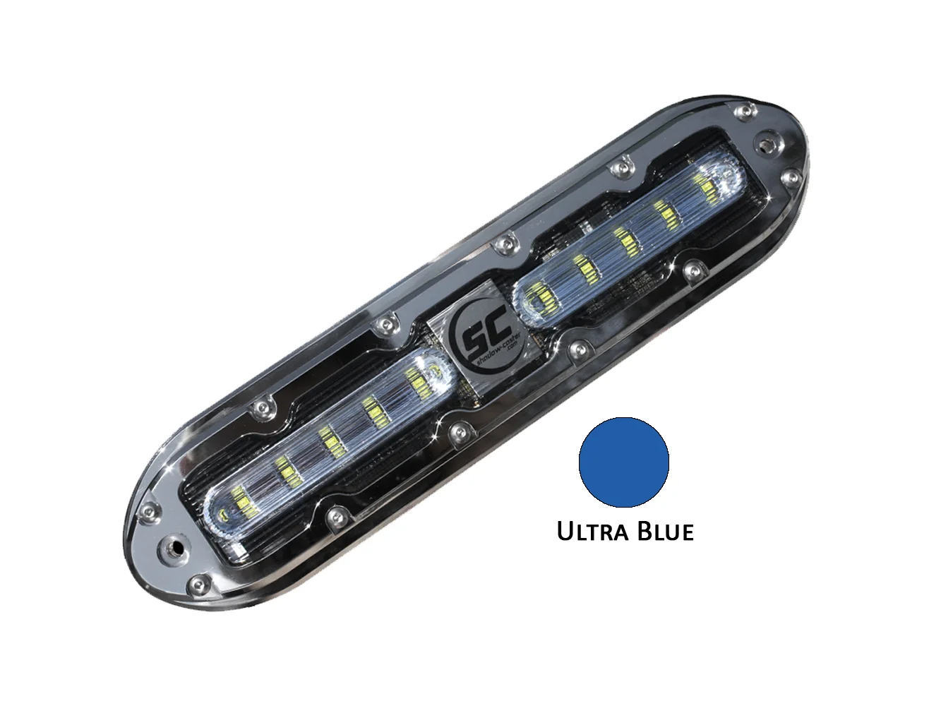 Shadow-Caster SCM-10 LED Underwater Light w/20' Cable - 316 SS Housing - Ultra Blue