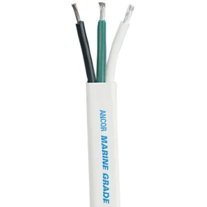 Ancor White Triplex Cable - 12/3 AWG - Flat - 700'