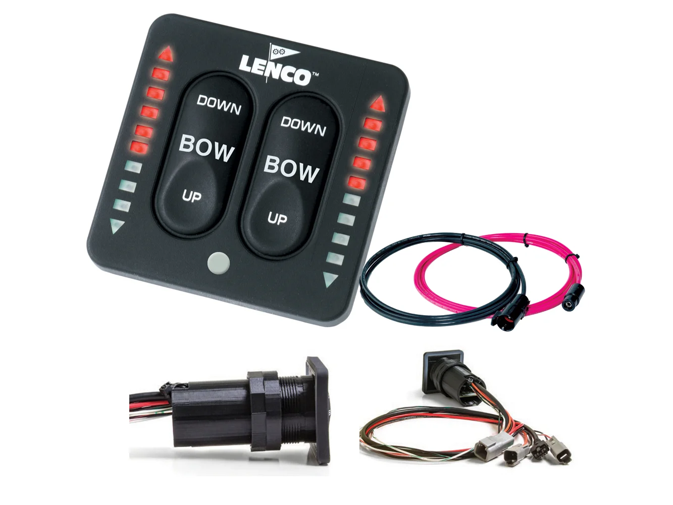 Lenco LED Indicator Integrated Tactile Switch Kit w/Pigtail f/Dual Actuator Systems