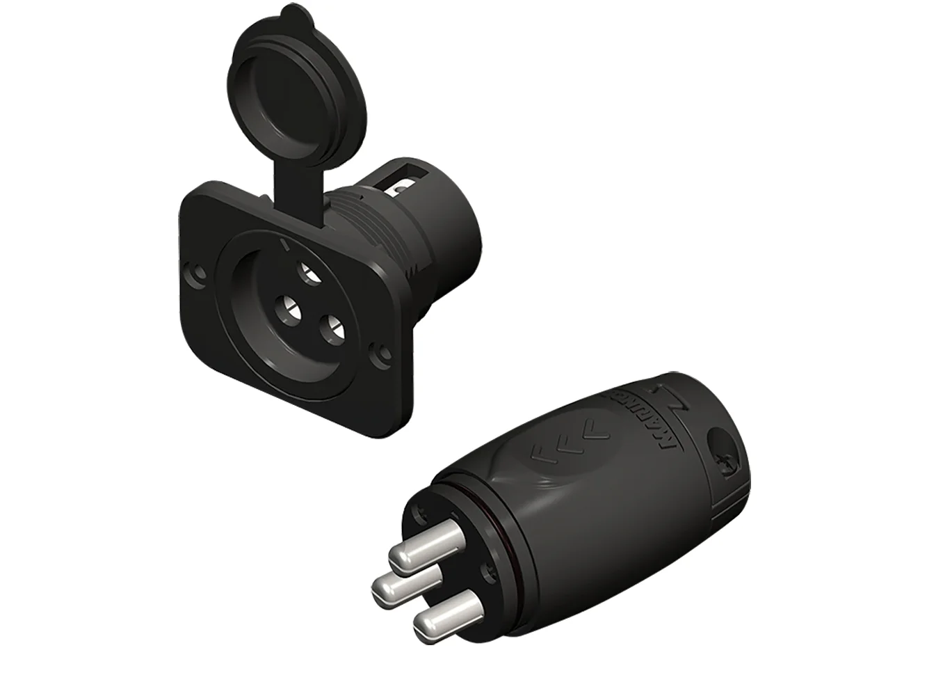 Marinco 70A Trolling Motor Plug & Receptacle