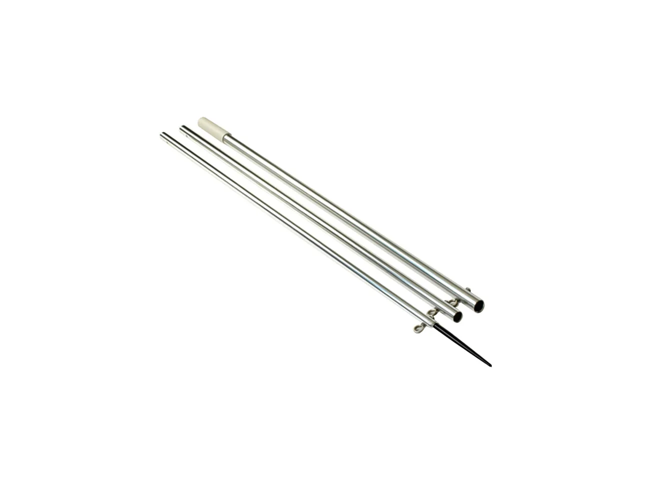 Lee's 15' Bright Silver/Black Spike - Step Tube 1-3/8" - No Spreader