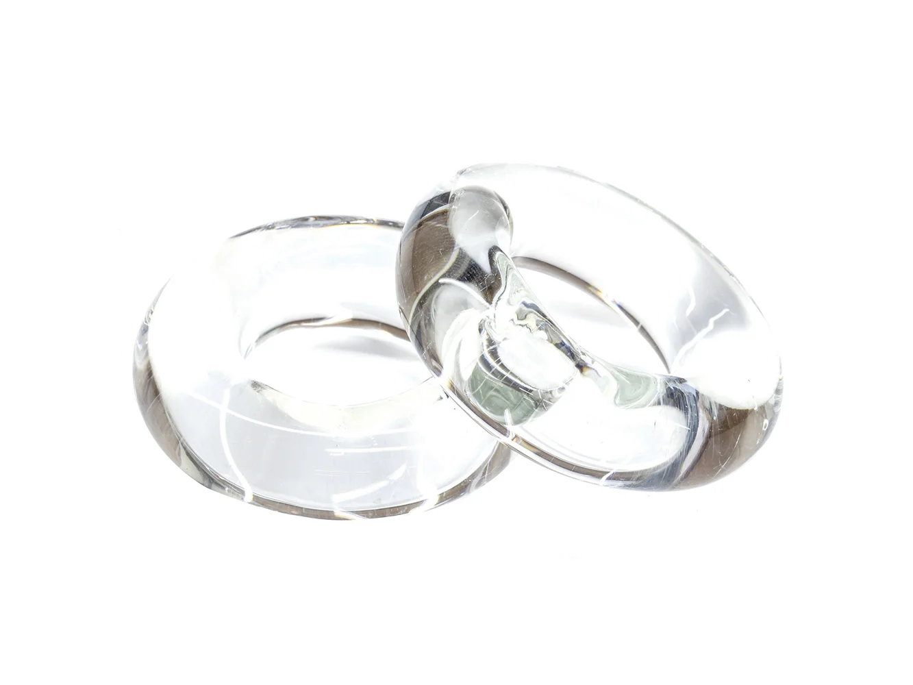 Tigress Glass Outrigger Rings - Pair