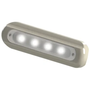 TACO LED DECK LIGHT, FLAT MOUNT WHITE | F38-8800W-1