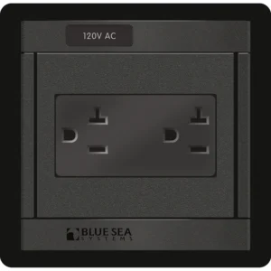 Blue Sea 1479 360 Panel - 120V AC DUal Outlet