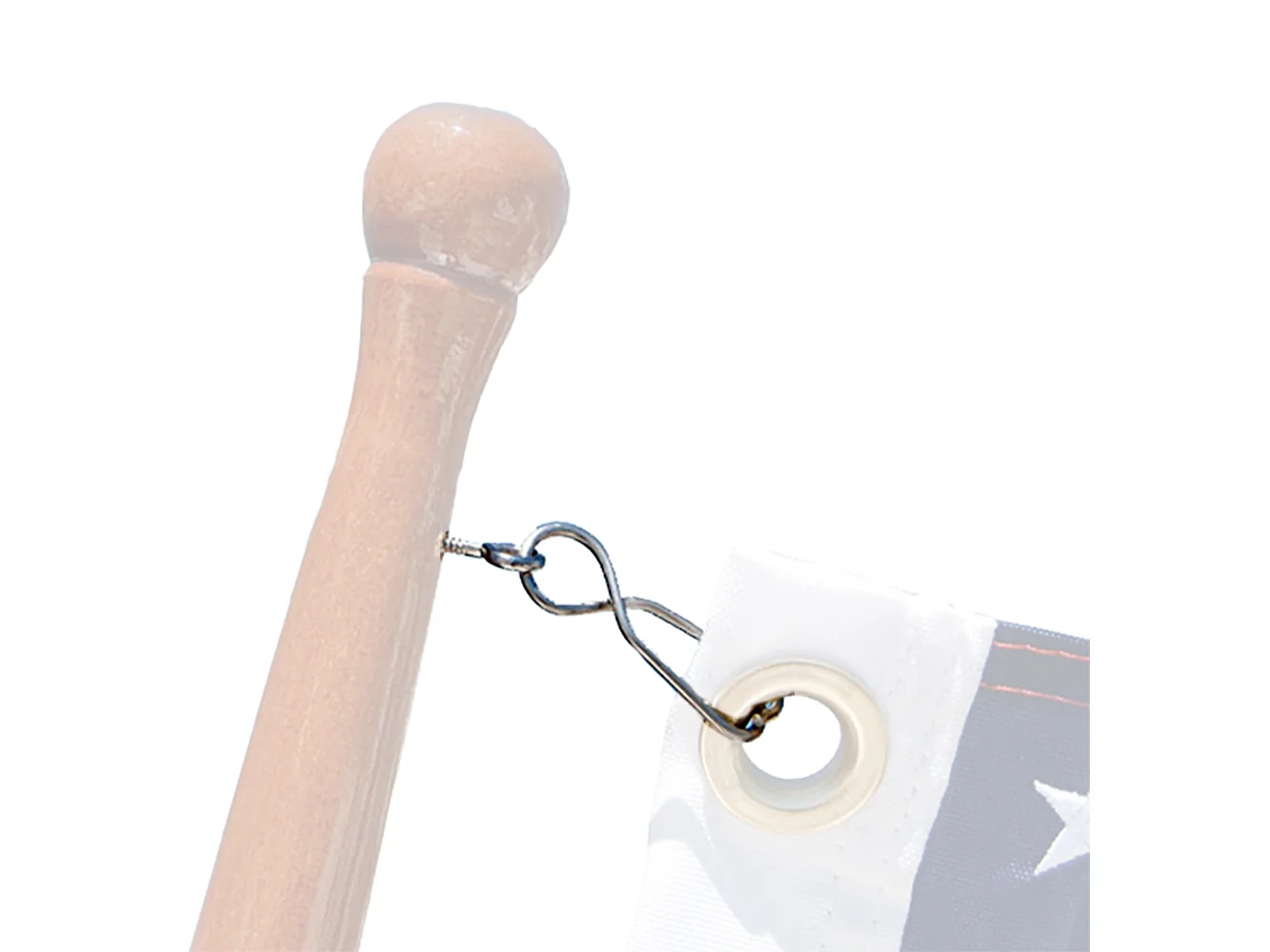 Taylor Made Skipper Flag Clips w/SS Screw Eyes (4pk)