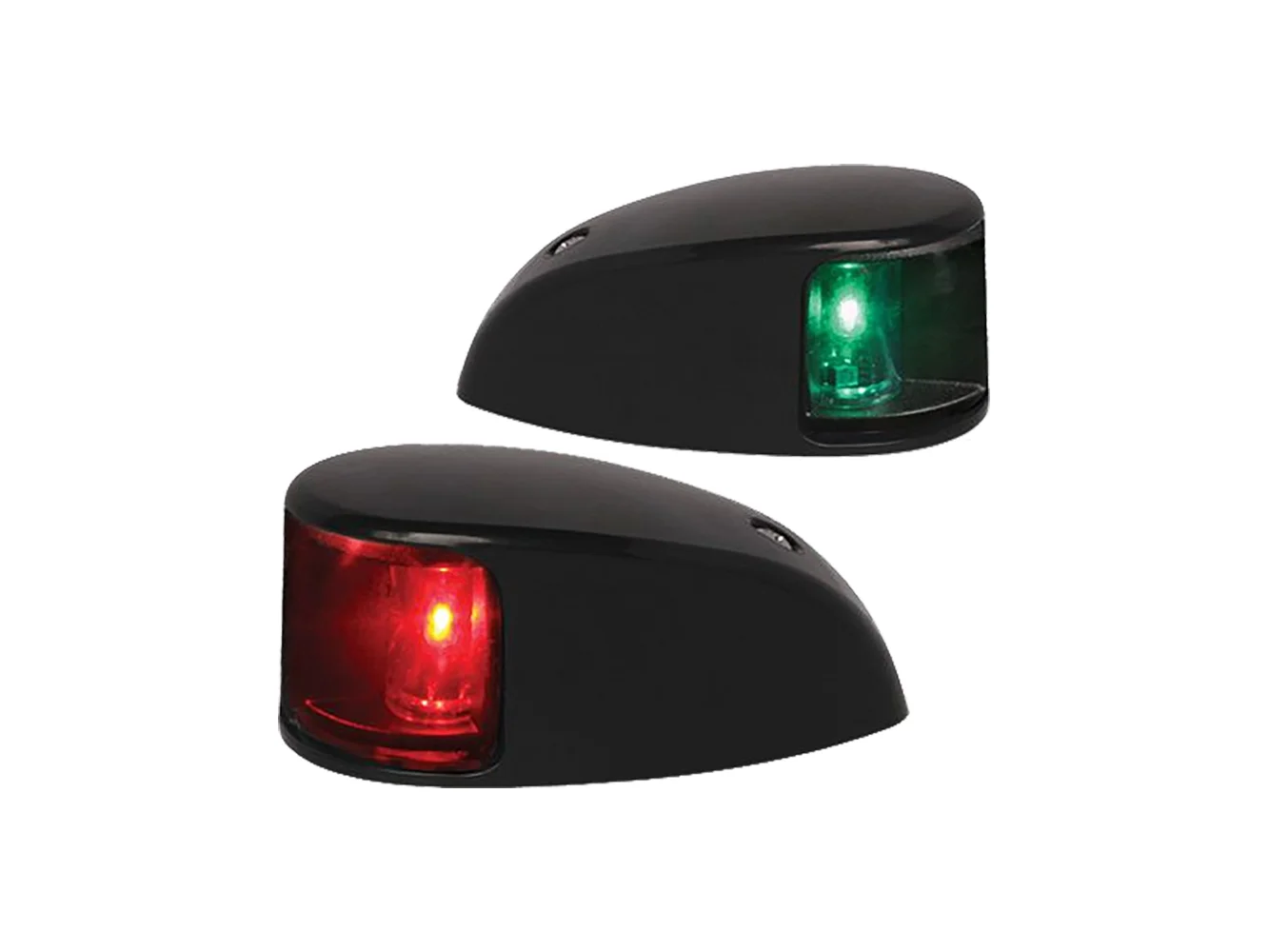 Hella Marine NaviLED Deck Mount Port & Starboard Pair - 2nm - Colored Lens/Black Housing