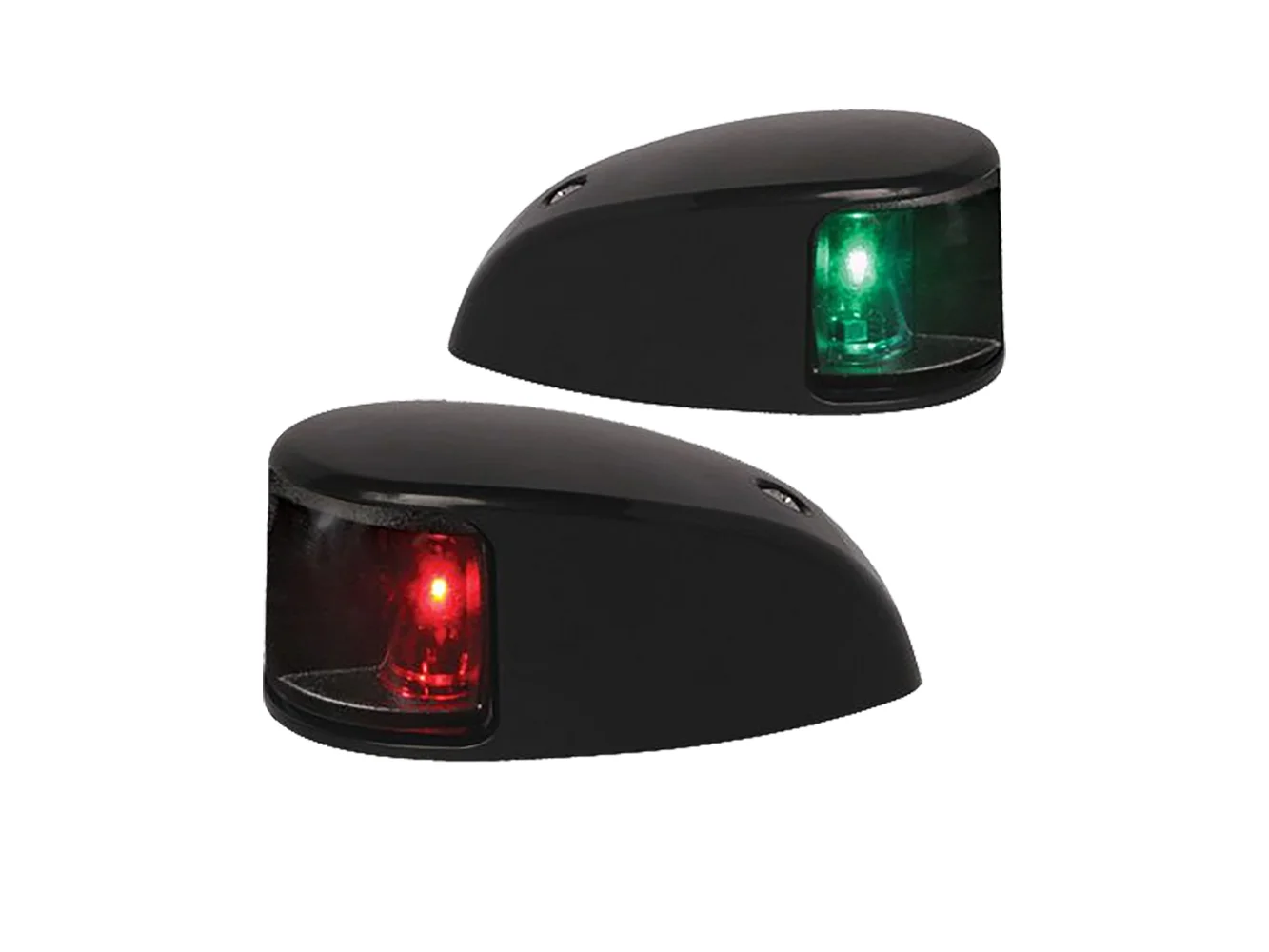 Hella Marine NaviLED Deck Mount Port & Starboard Pair - 2nm - Clear Lens/Black Housing
