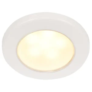 Hella Marine EuroLED 75 3" Round Screw Mount Down Light - Warm White LED - White Plastic Rim - 12V