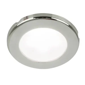 Hella Marine EuroLED 75 3" Round Screw Mount Down Light - White LED - Stainless Steel Rim - 12V