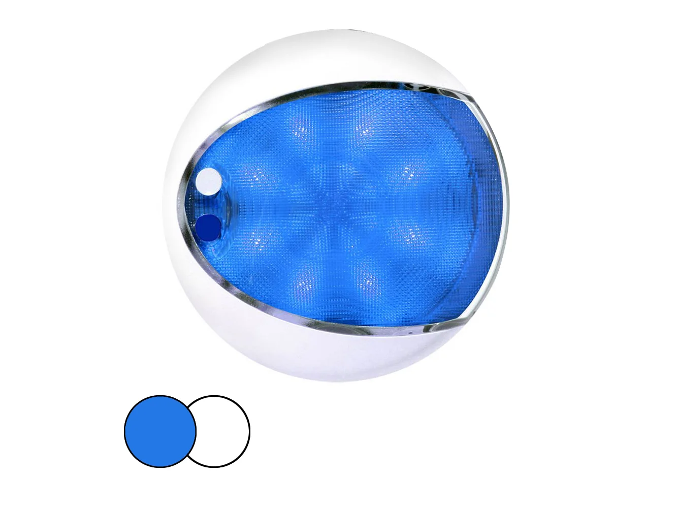 Hella Marine EuroLED 175 Surface Mount Touch Lamp - Blue/White LED - White Housing