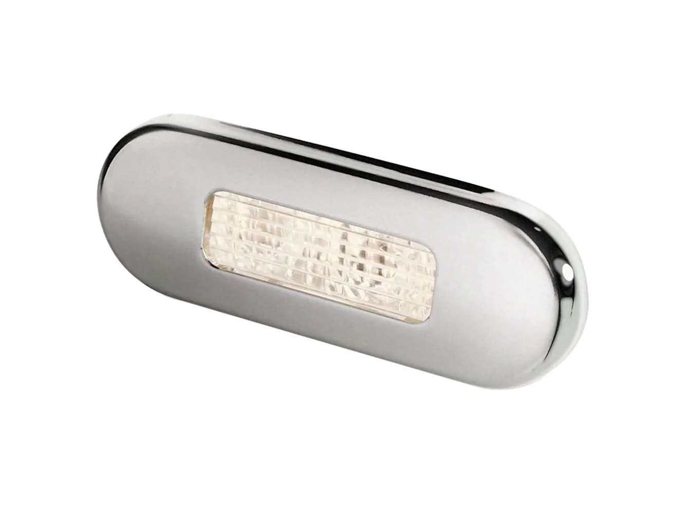 Hella Marine Surface Mount Oblong LED Courtesy Lamp - Warm White LED - Stainless Steel Bezel