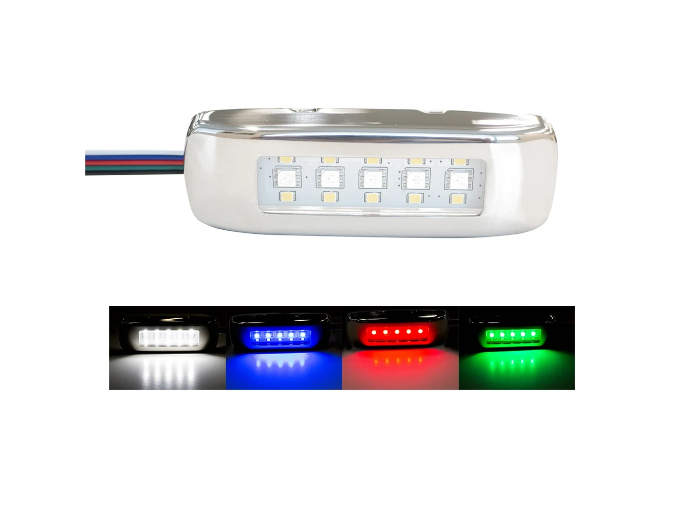 Innovative Lighting RGBW Tri-Lite w/Stainless Steel Bezel
