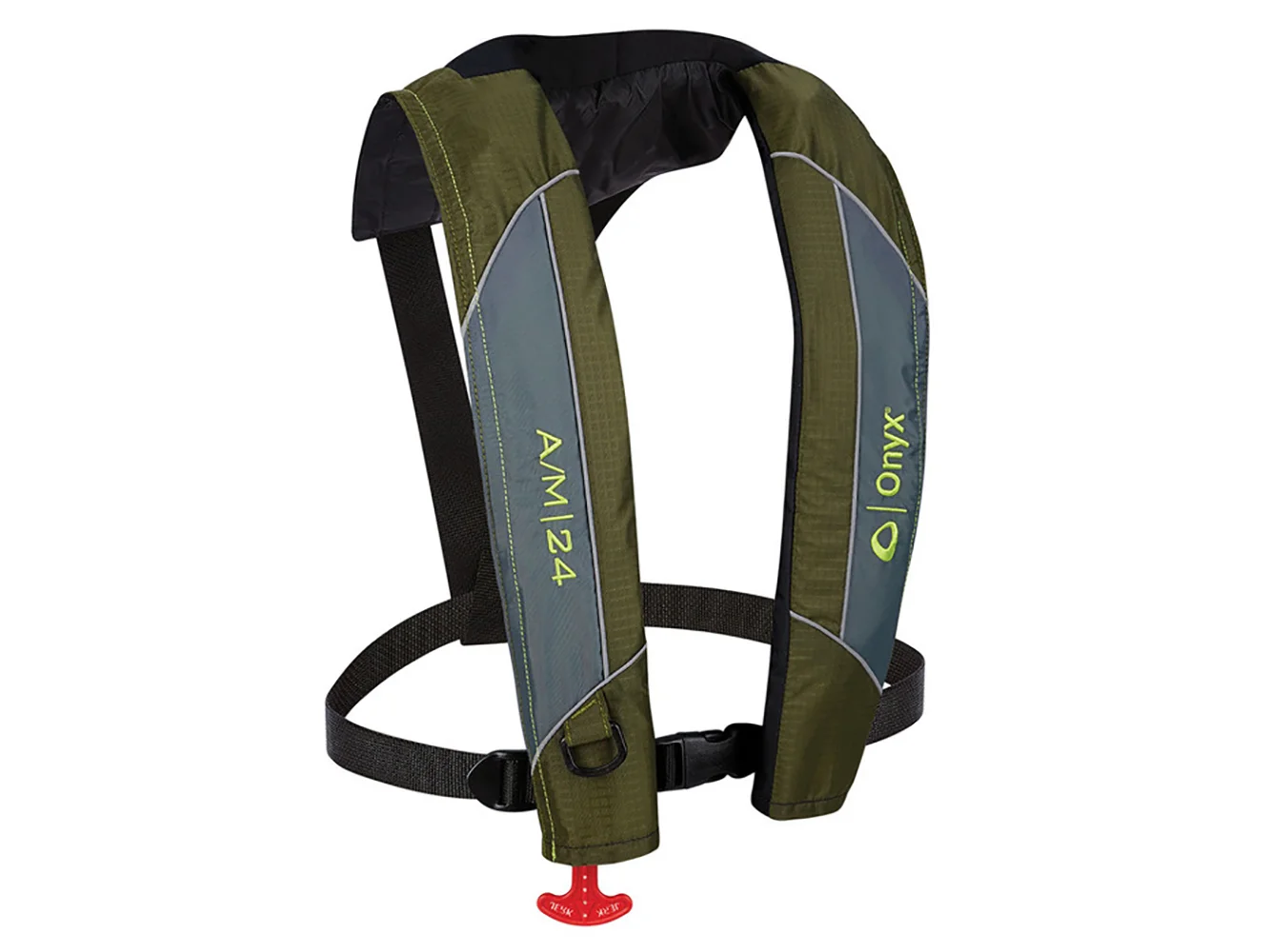 Onyx A/M-24 Automatic/Manual Inflatable PFD Life Jacket - Green