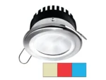 i2Systems Apeiron™ Pro A503 - 3W - Round -Cool White/Red/Blue - Round - Chrome Finish