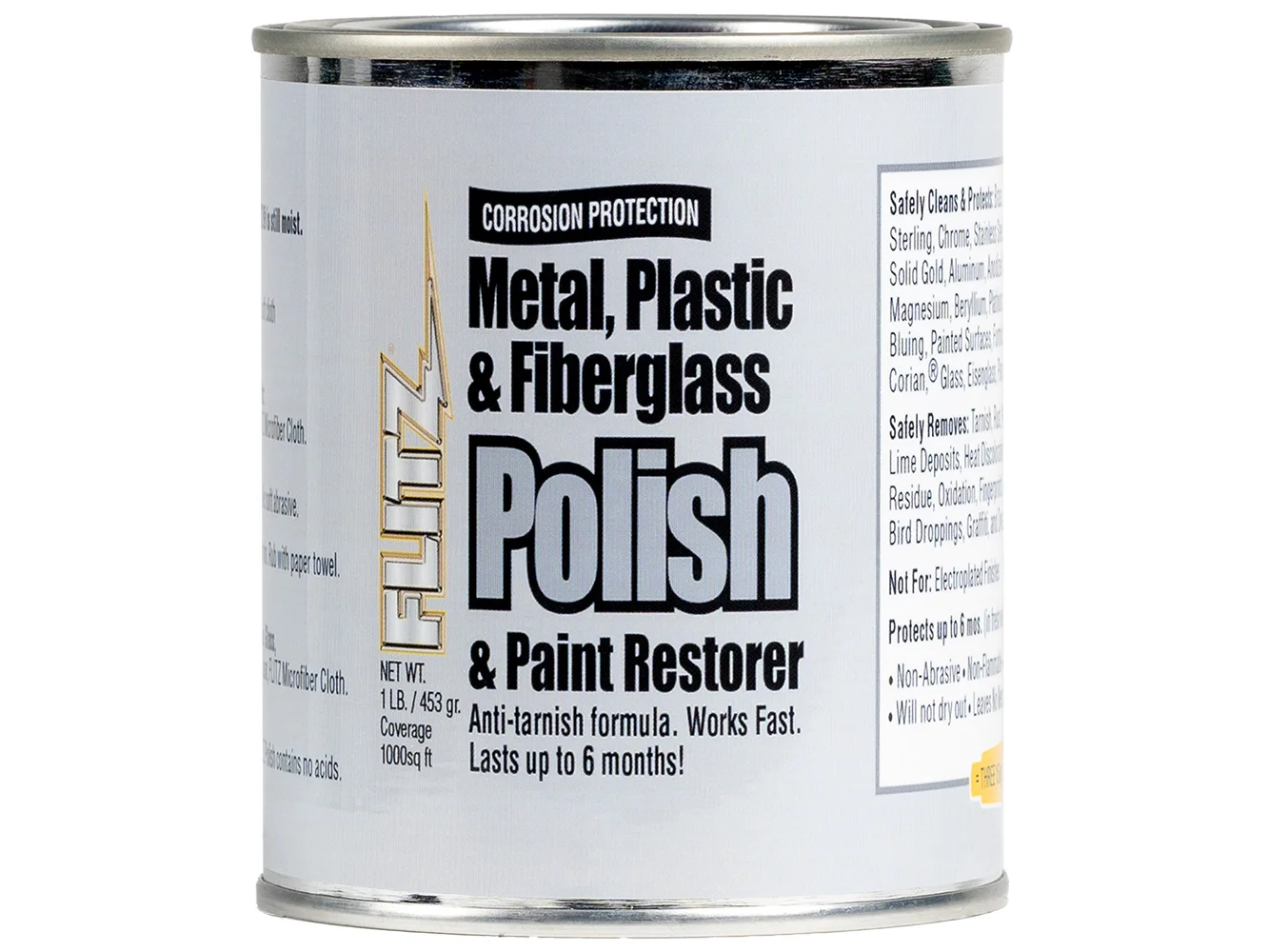 Flitz Metal, Plastic & Fiberglass Polish Paste - 1.0lb