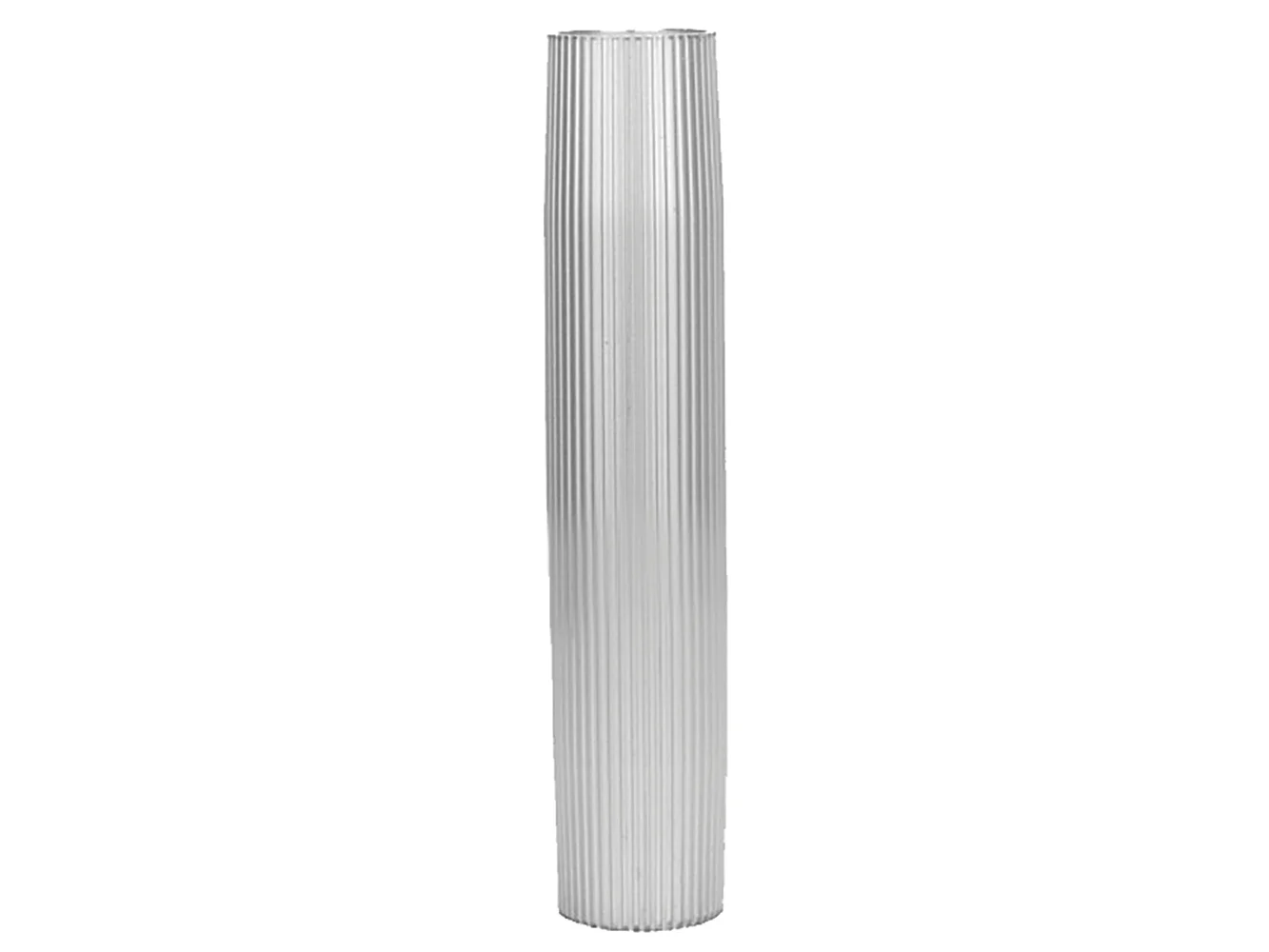 TACO Aluminum Ribbed Table Pedestal - 2-3/8" O.D. - 27-1/2" Length