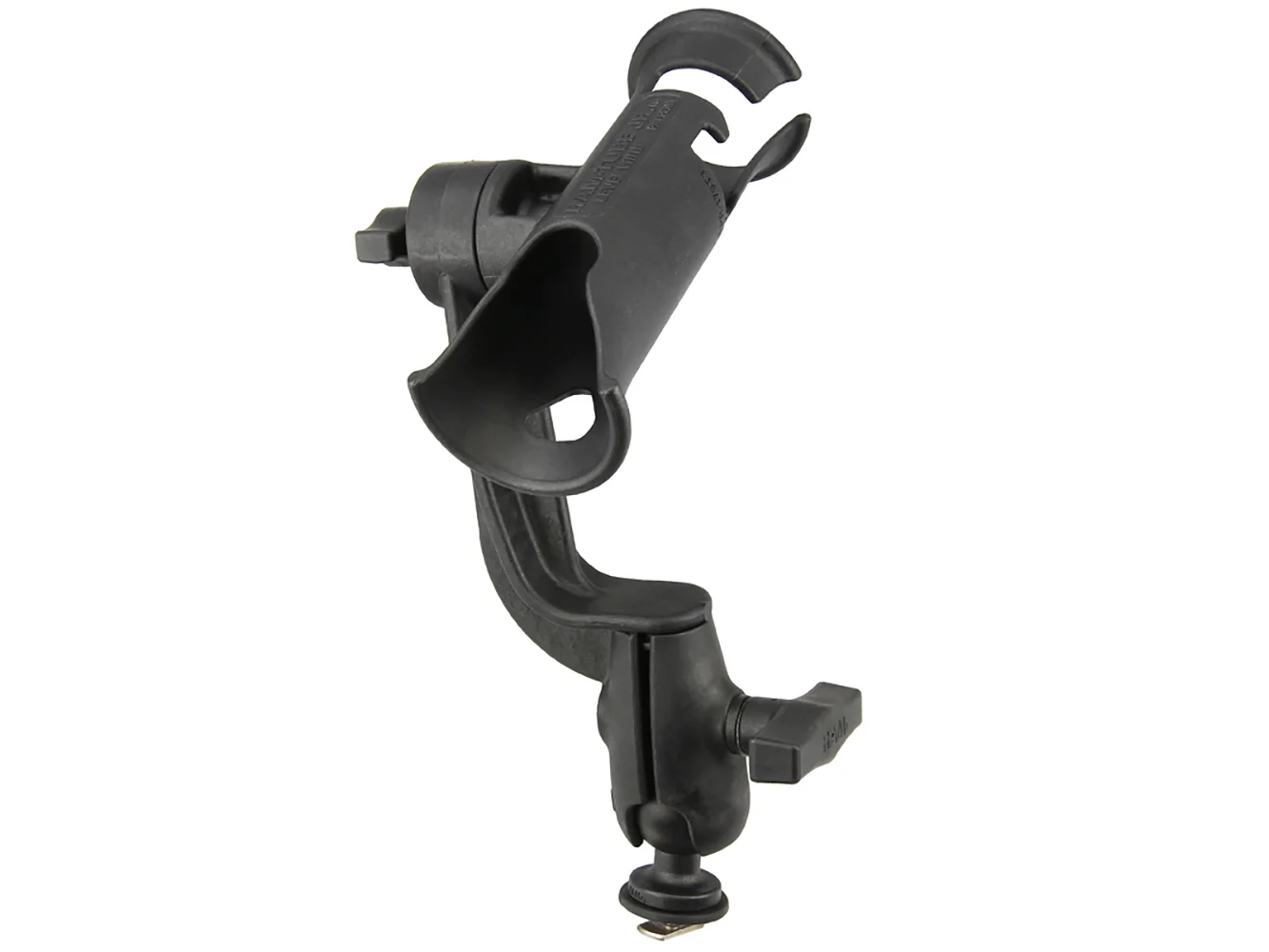 RAM Mount RAM Tube Jr.™ Fishing Rod Holder with RAM-ROD® Revolution Ratchet/Socket System and Track Ball™ Base
