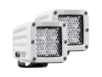 RIGID Industries D-Series PRO Hybrid-Diffused LED - Pair - White