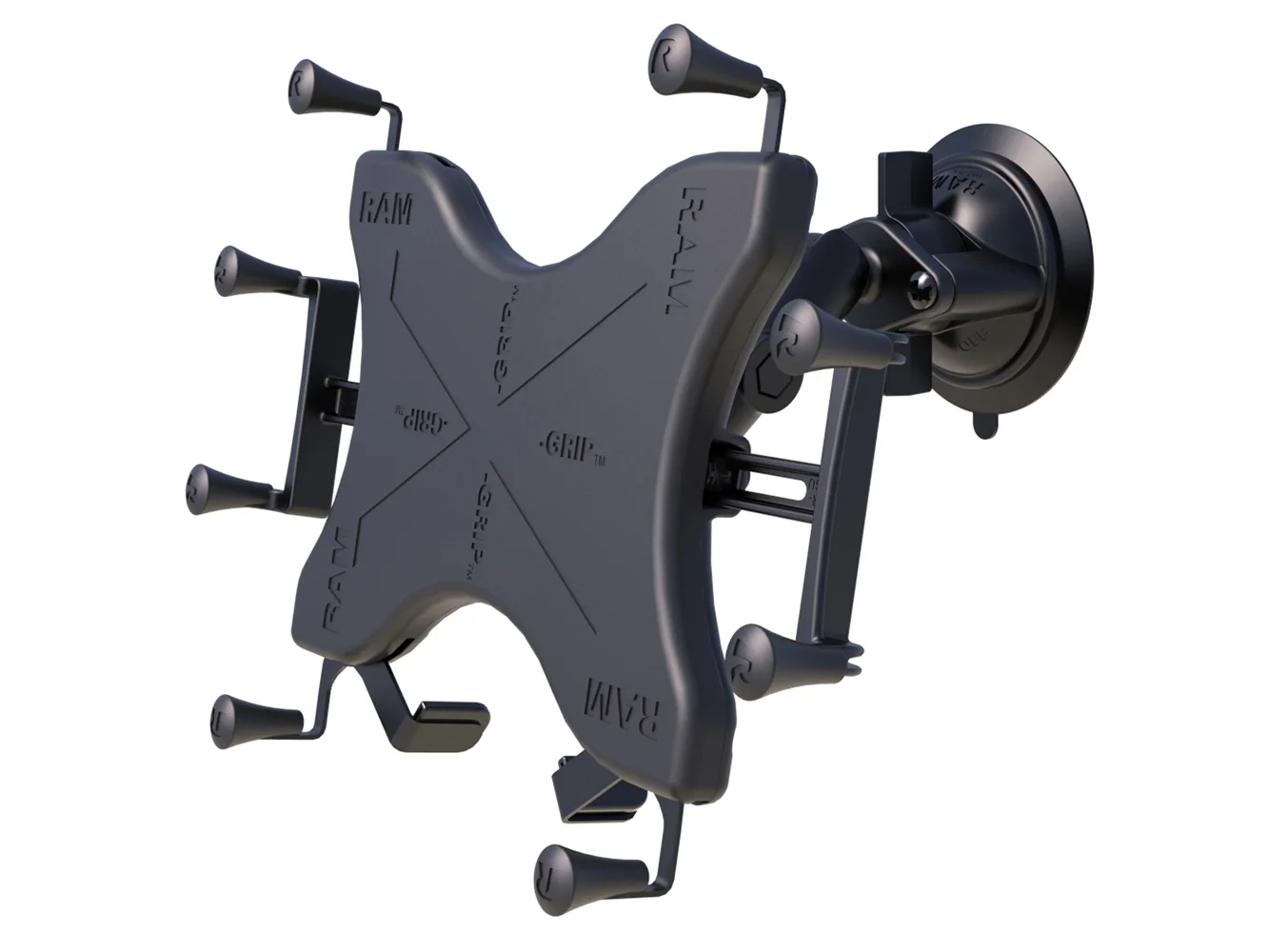 RAM Mount Twist-Lock™ Suction Cup Mount w/Universal X-Grip® Cradle for 12" Large Tablets