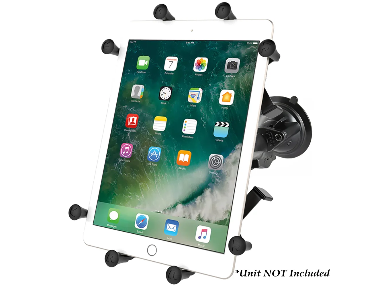 RAM Mount Twist-Lock™ Suction Cup Mount w/Universal X-Grip® Cradle for 10" Large Tablets