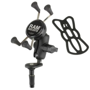 RAM Mount Fork Stem Mount w/Short Double Socket Arm & Universal X-Grip&reg; Cell/iPhone Cradle
