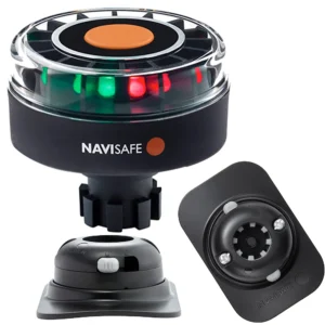 Navisafe Navilight Tricolor 2NM w/Navibolt Base & RIB Mount - Black
