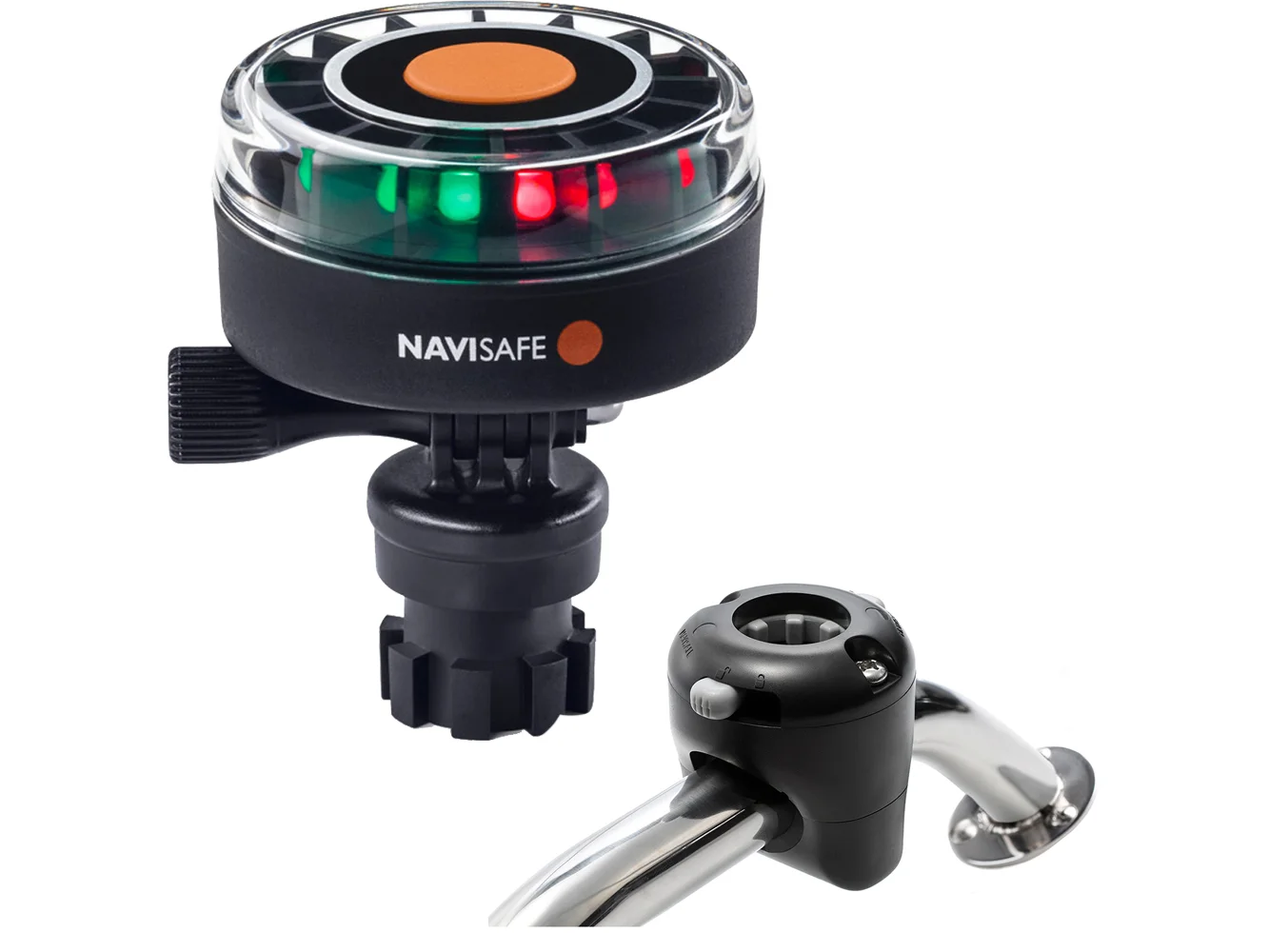 Navisafe Navilight 2NM Tricolor w/Navimount Base & Rail Mount - Black
