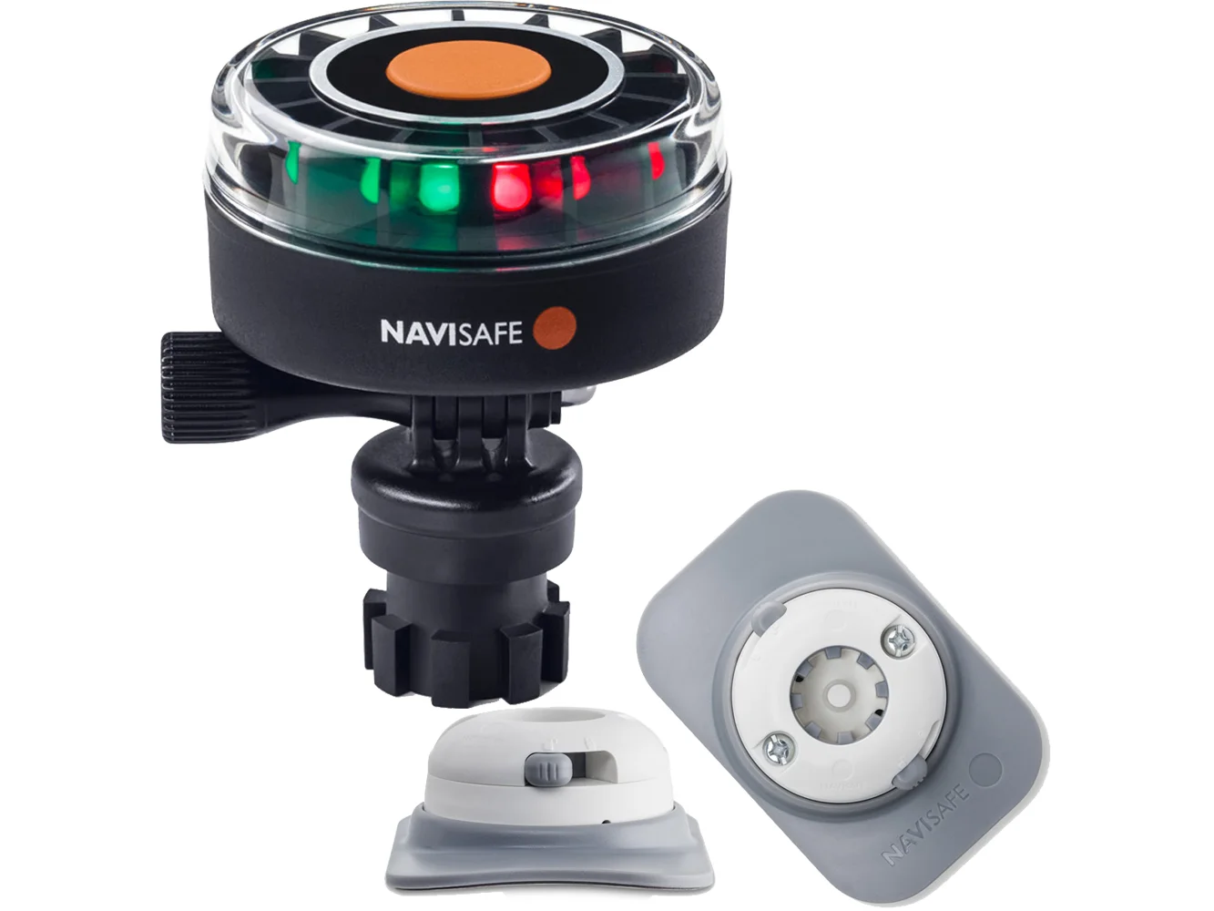 Navisafe Navilight 2NM Tricolor w/Navimount Base & RIB Mount - White