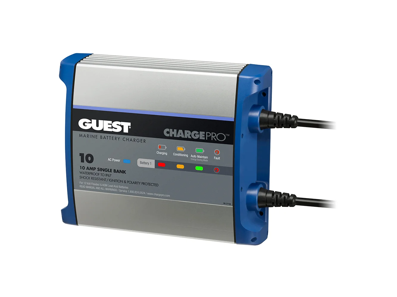Guest On-Board Battery Charger 10A / 12V - 1 Bank - 120V Input
