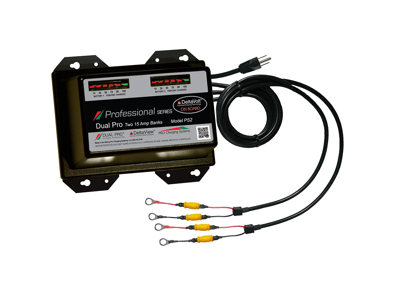 Dual Pro Professional Series Battery Charger - 30A - 2-15A-Banks - 12V/24V