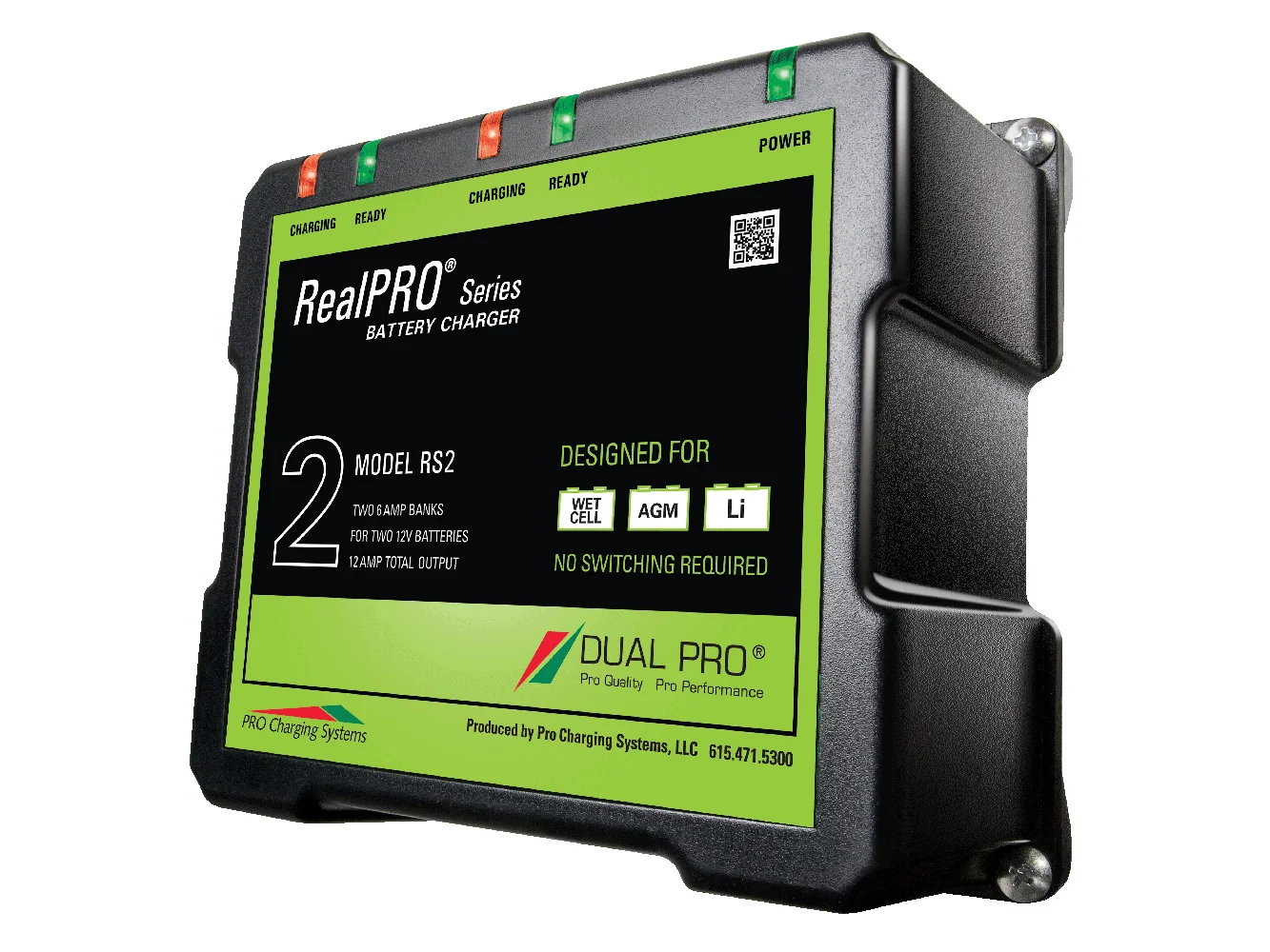 Dual Pro RealPRO Series Battery Charger - 12A - 2-6A-Banks - 12V/24V