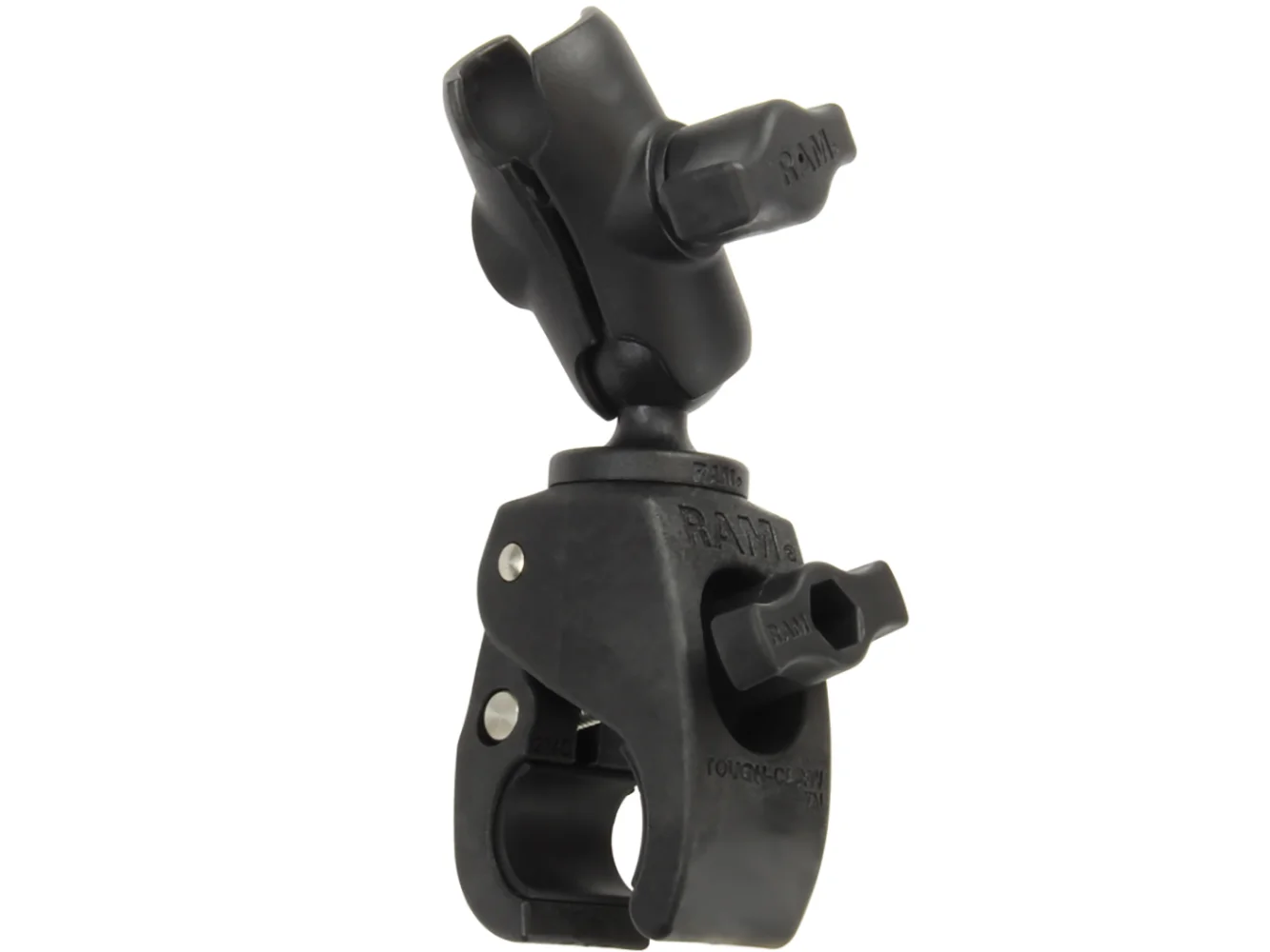 RAM Mount Tough-Claw Small Clamp Mount w/Double Socket Arm - 1" Ball