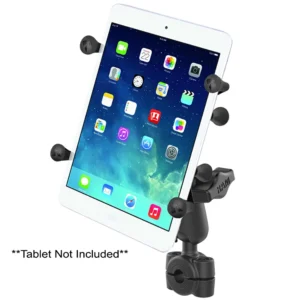 RAM Mount RAM&reg; Torque&trade; 3/8" - 5/8" Diameter Mini Rail Base with 1" Ball, Medium Arm and X-Grip&reg; for 7-8" Tablets