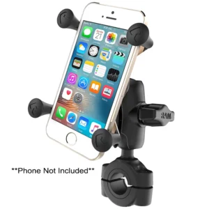 RAM Mount RAM&reg; Torque&trade; 3/4" - 1" Diameter Handlebar/Rail Base with 1" Ball, Short Arm and X-Grip&reg; for Phones