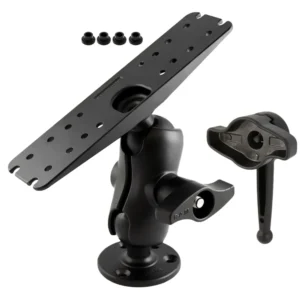 Ram Mount D Size 2.25" Ball Mount w/11" X 3" Rectangle Plate, 3.68" Round Plate and Hi-Torq&trade; Wrench