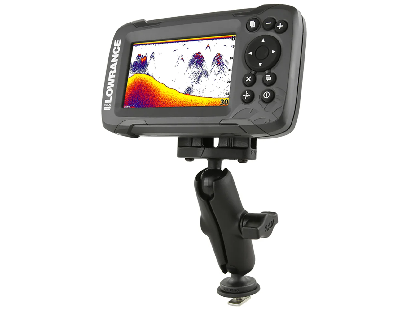 RAM Mount Fishfinder Mount f/Lowrance Hook2Series - 1" Track Mount