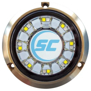 SHADOW-CASTER 16 LEDs Bronze Underwater Marine Light - Blue & White | SCR-16-BW-BZ-10