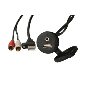 FUSION MS-CBUSB3.5, Panel Mount USB & 3.5mm AUX Connector | 010-12381-00
